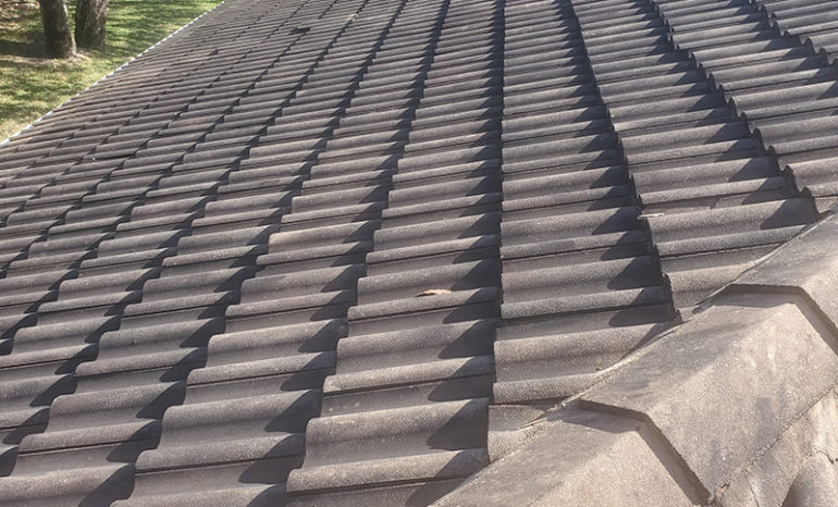 tile roof cleaning before