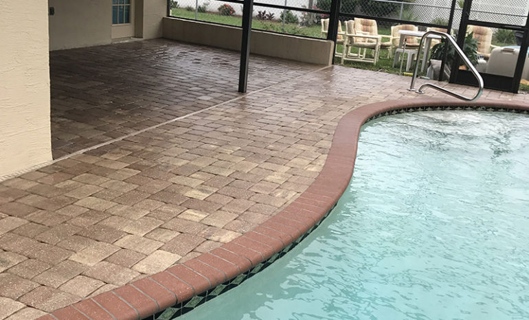 pool paver cleaning