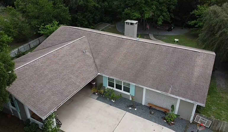 dirty roof before roof cleaning homosassa florida