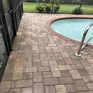 pool paver cleaning after cleaning